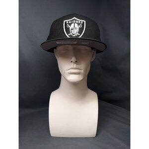 New Era 59-Fifty Men's Fitted Los Angeles Raiders  Hat Black Size 7 3/4 NEW!